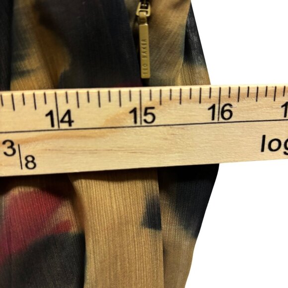 Ted Baker Womens Elvinia Animal Print Button-Up Mini Dress Size 2 US 6 - Picture 8 of 10